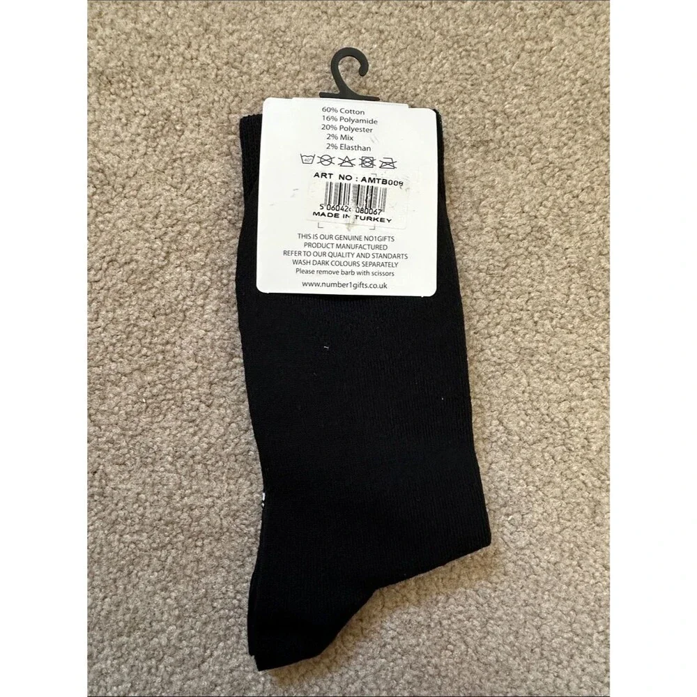 Men’s Black Cotton Tower Bridge Socks